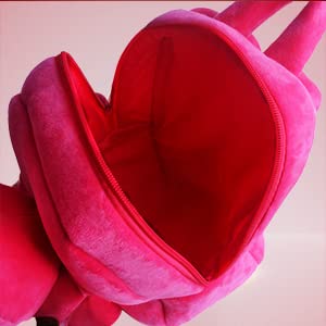 Frantic Kids Soft Animal Cartoon Travelling School Bag Soft Plush Standard 1 Compartment Backpack Boys Girls For 2 To 5 Years Boys/Girls Nursery,Preschool(Fullbodypink Rabbit) Full Size,10 Litre