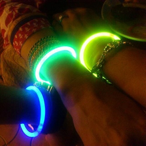Chocozone Light up Toys Glow Sticks Mixed Colors Party Favors Supplies for Kids Birthdays (Glow Bracelets,Multicolor) (Pack of 50)
