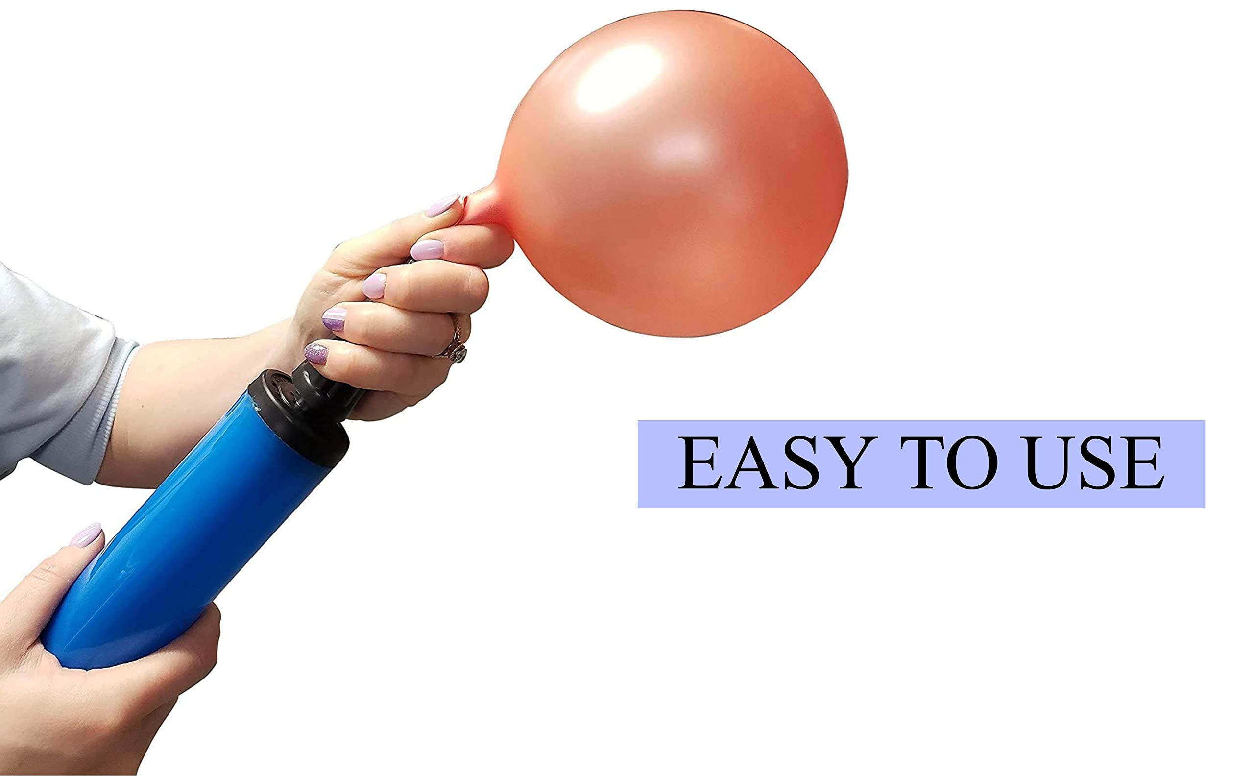 Flyloons Balloon Pump Hand Machine for Foil Balloons and Inflatable Toys Party Accessory Manual Pump