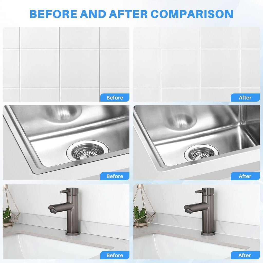 Unity Brand Tiles Gap Filler Waterproof, Gap Sealant, Grout, White Cement Paste Tube, Gap Filler for Walls and Joints, Waterproof Sealant, Tile Gap Filler Tube for Kitchen, Bathroom (180 ML.)