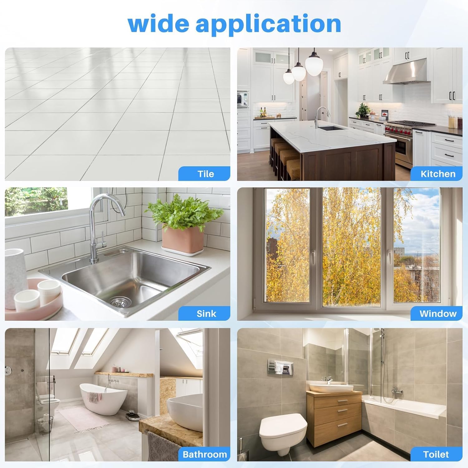 Unity Brand Tiles Gap Filler Waterproof, Gap Sealant, Grout, White Cement Paste Tube, Gap Filler for Walls and Joints, Waterproof Sealant, Tile Gap Filler Tube for Kitchen, Bathroom (180 ML.)