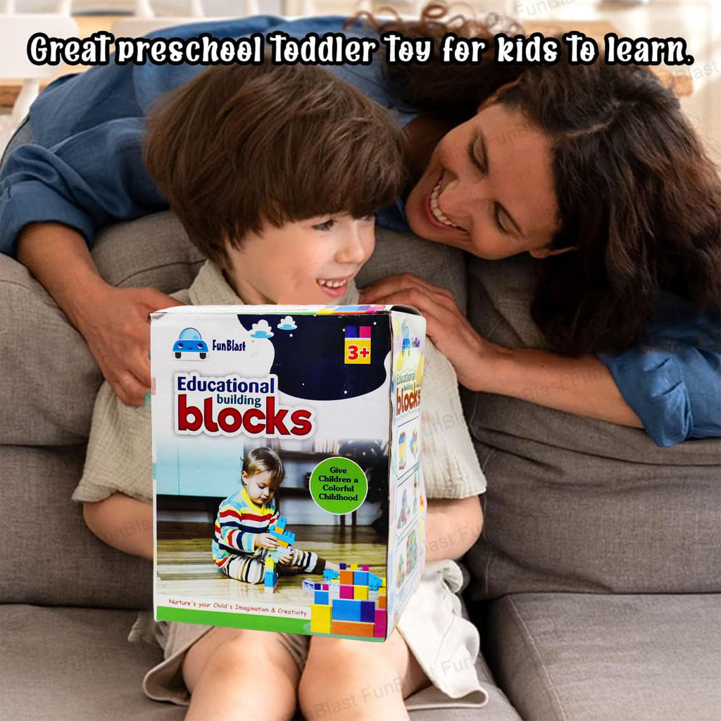 FunBlast DIY Plastic Building Blocks for Kids Building Blocks Toy for Kids Puzzle Games for Kid,Toys for Children Educational & Learning Toy for Kid,Girls & Boys -(250 Pieces Blocks with 38 Wheels)