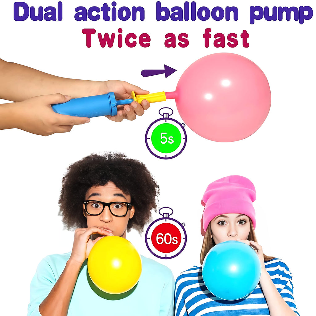 Flyloons Balloon Pump Hand Machine for Foil Balloons and Inflatable Toys Party Accessory Manual Pump