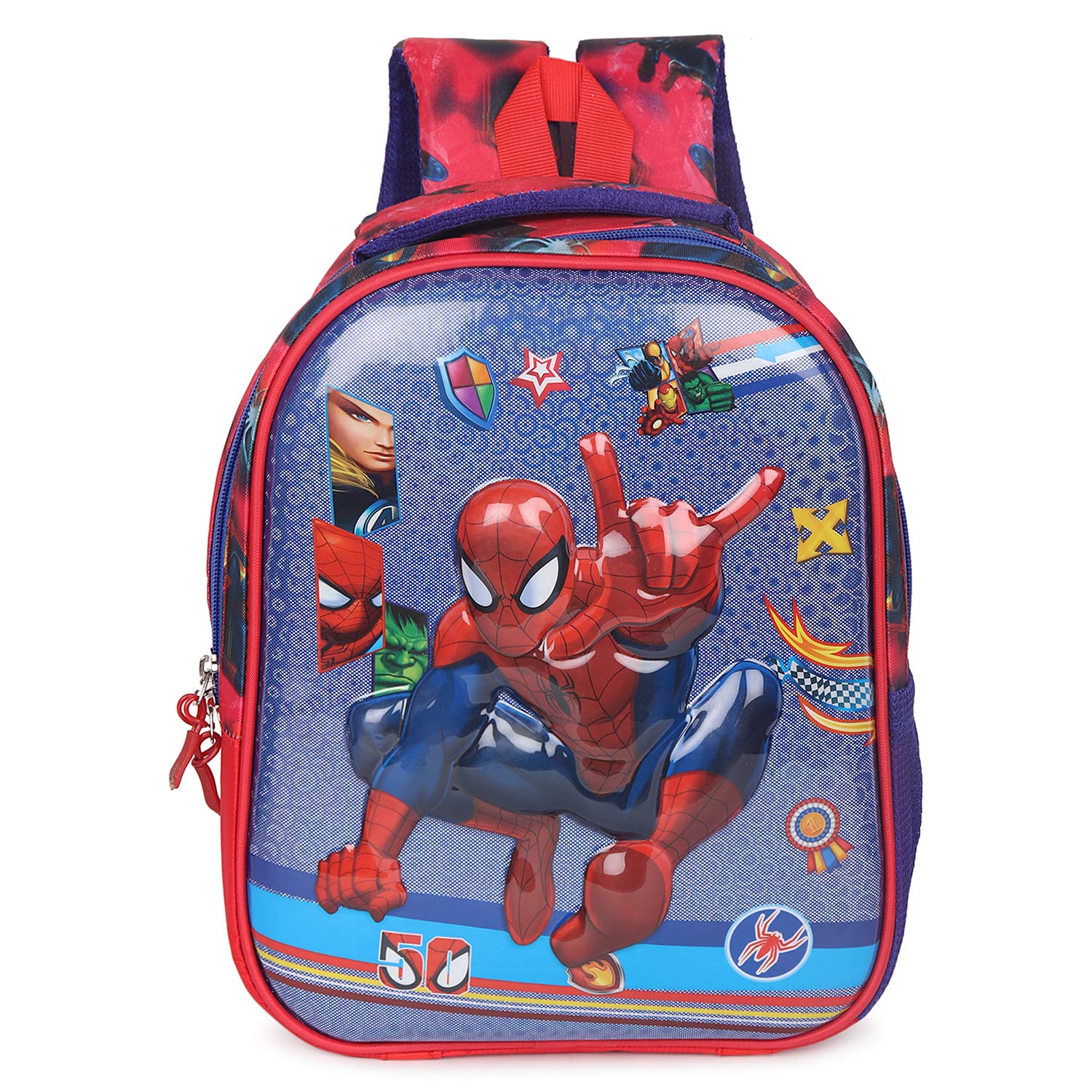 STYLBASE Kids Trends Spider Man 3D Character Embossed School Bag -2-6 Age