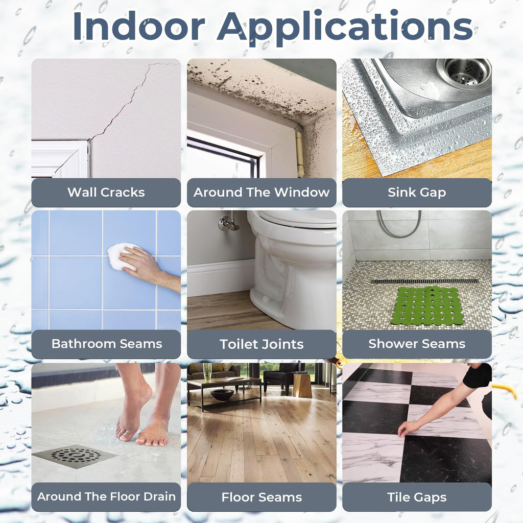 UB UNITY BRAND Crack Seal Glue 300gm with Brush Transparent Waterproof Resin Epoxy for Roof Leakage Crack Seal Agent Roof Water Leakage Solution Water Proof Glue for Waterproofing (300 GM / 1 PACK)