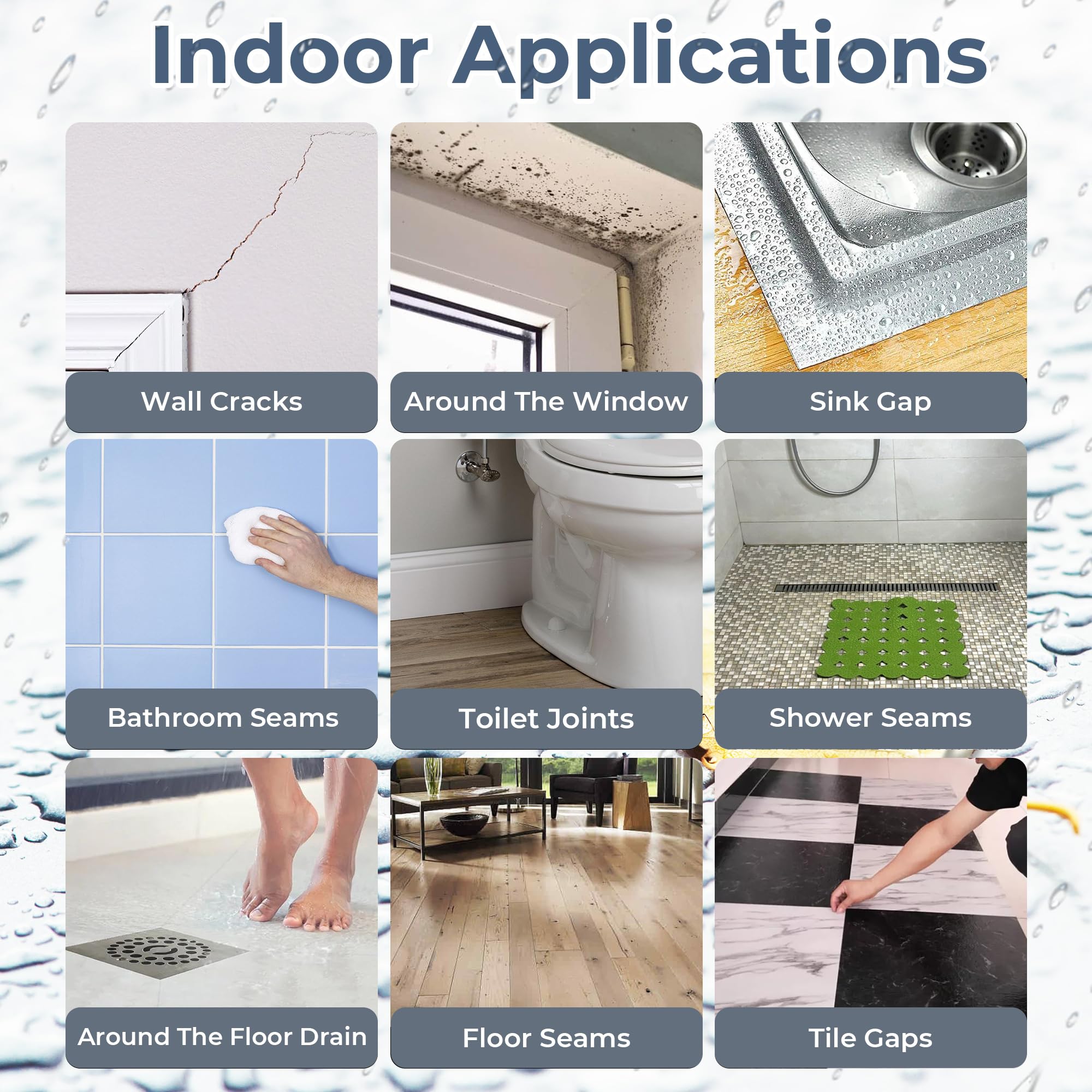 UB UNITY BRAND Crack Seal Glue 300gm with Brush Transparent Waterproof Resin Epoxy for Roof Leakage Crack Seal Agent Roof Water Leakage Solution Water Proof Glue for Waterproofing (300 GM / 1 PACK)