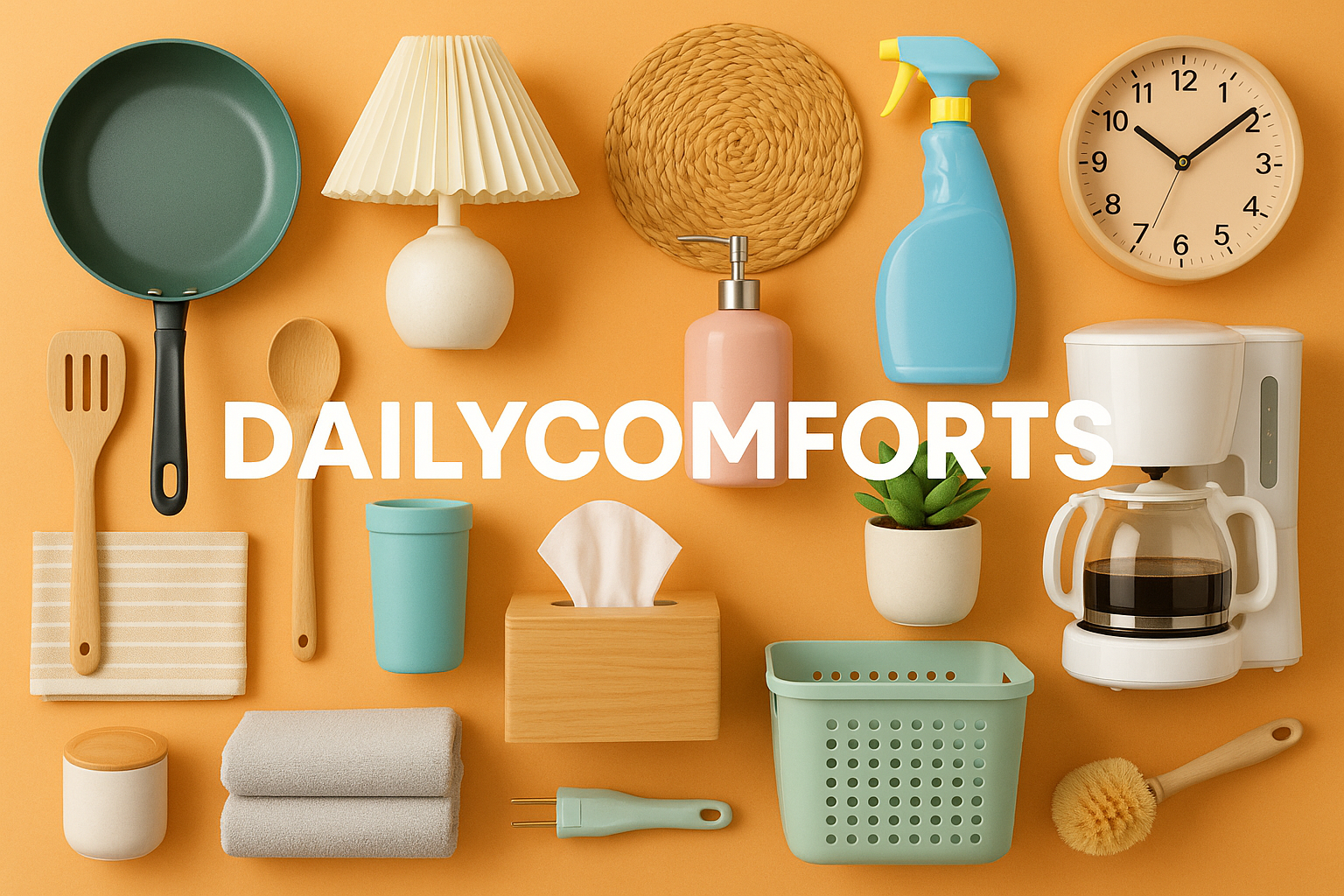 home page eye catching banner image which contain, daily use products available in the product gallary